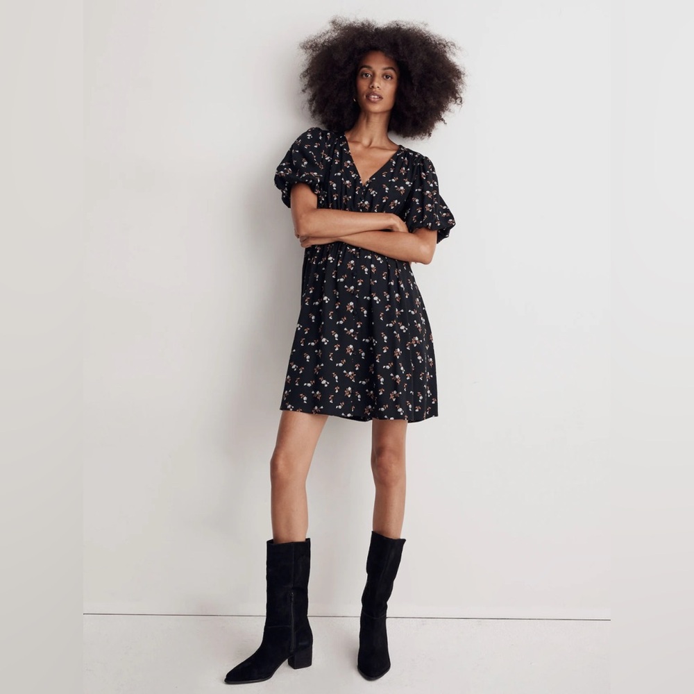 Madewell - Challis Sophia Mini Dress is Woodland Floral